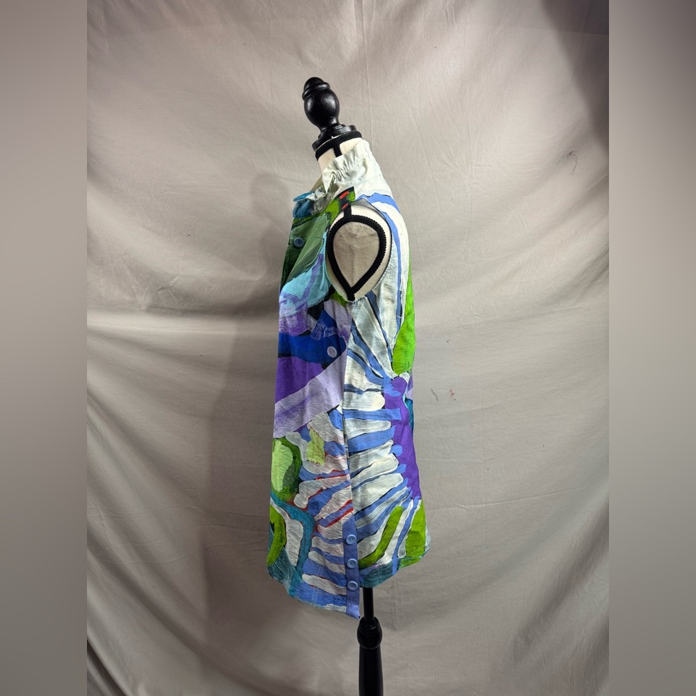 Claire Desjardins Abstract Sleeveless Blouse XS - Picture 3 of 5
